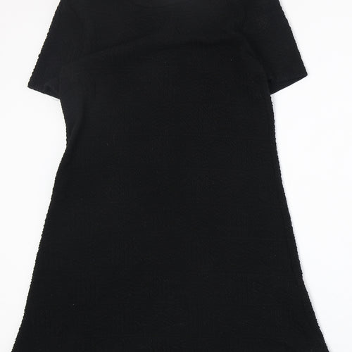 FOREVER 21 Girls Black Polyester A-Line Size L Round Neck Pullover