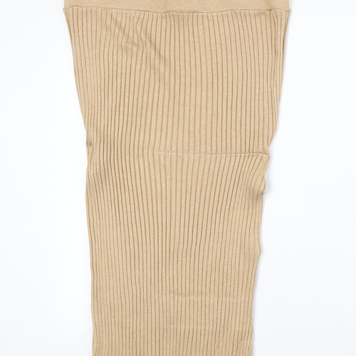 Marks and Spencer Womens Yellow Viscose Bandage Skirt Size M