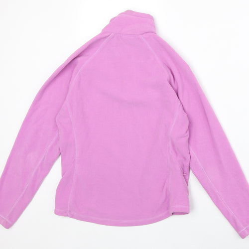 Tenson Womens Pink Polyester Pullover Sweatshirt Size 6 Zip