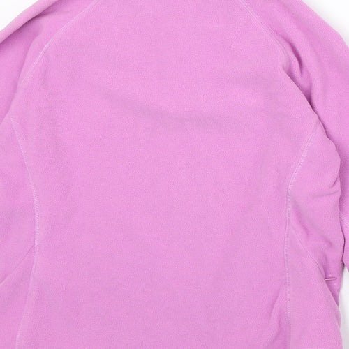 Tenson Womens Pink Polyester Pullover Sweatshirt Size 6 Zip
