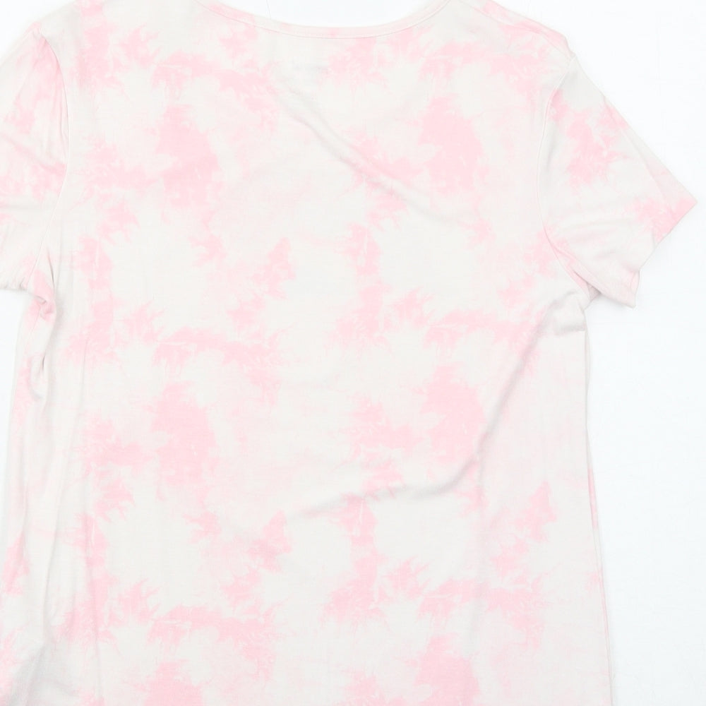 Pepperts Girls Pink Viscose Basic T-Shirt Size 12-13 Years Round Neck Pullover - Sunny Days