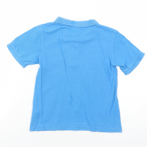 Gola Boys Blue Cotton Basic Polo Size 4-5 Years Collared Button