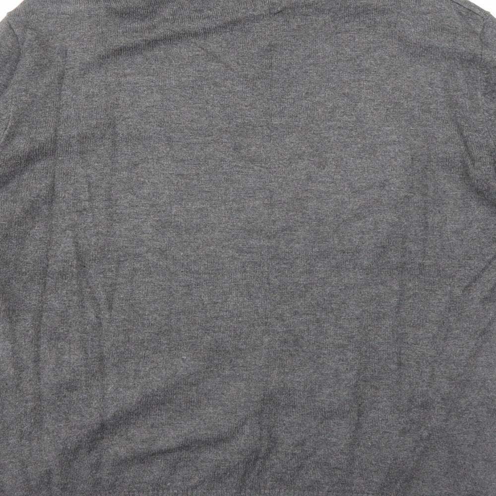 Saloos Womens Grey Roll Neck Viscose Pullover Jumper Size M