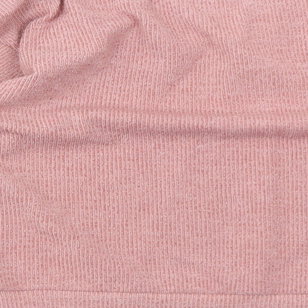 I SAW IT FIRST Womens Pink Polyester Pullover Sweatshirt Size 8 Pullover