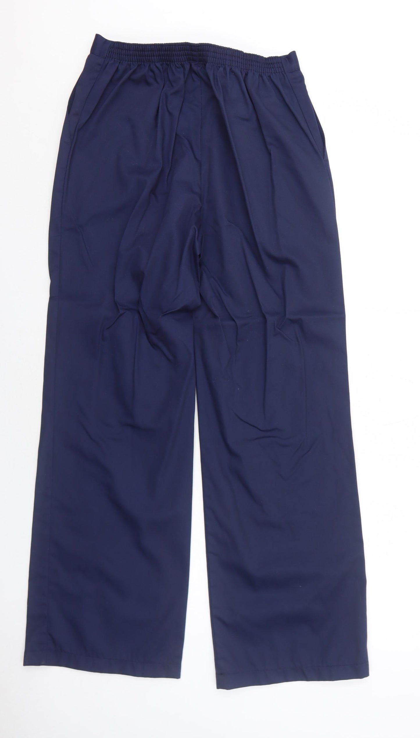 Carrington Womens Blue Polyester Trousers Size 16 Regular Zip