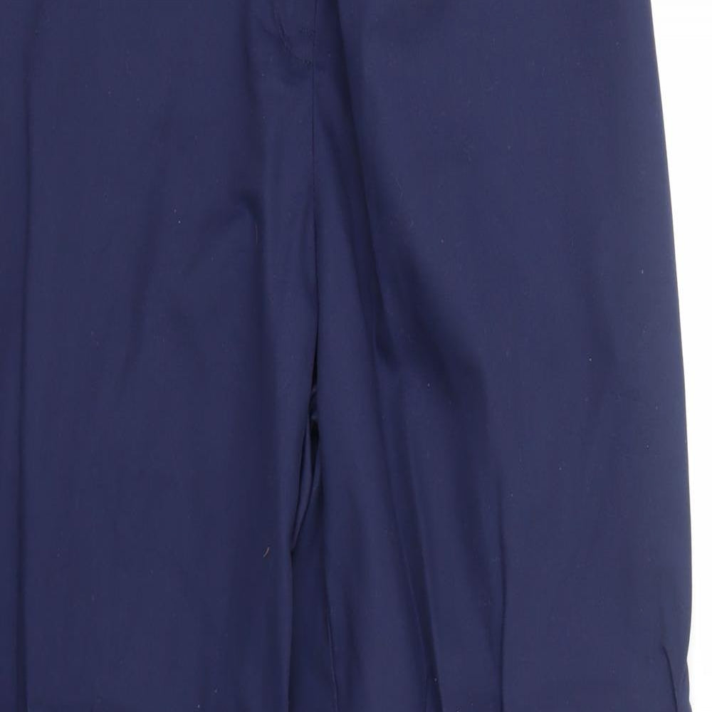 Carrington Womens Blue Polyester Trousers Size 16 Regular Zip
