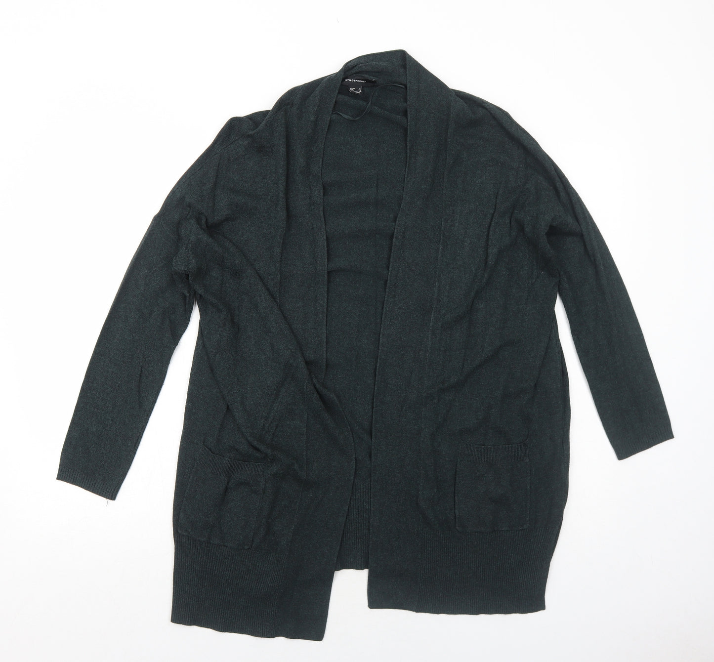 Atmosphere Womens Green V-Neck Viscose Cardigan Jumper Size 12