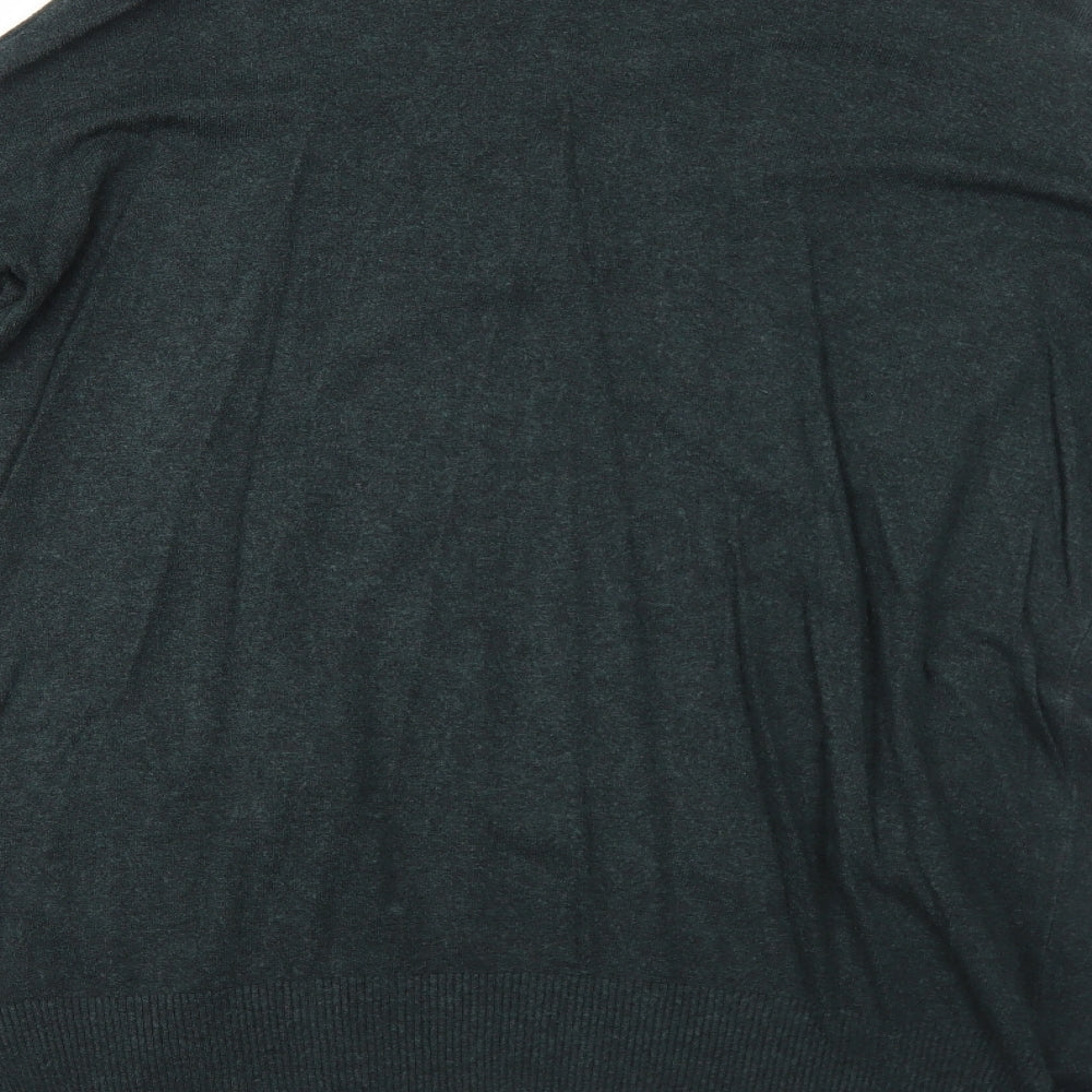 Atmosphere Womens Green V-Neck Viscose Cardigan Jumper Size 12