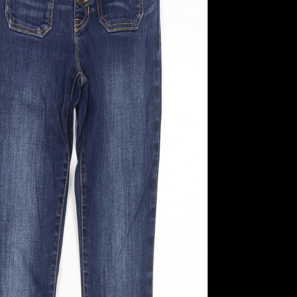 Gap Womens Blue Cotton Jegging Jeans Size 6 Regular Button