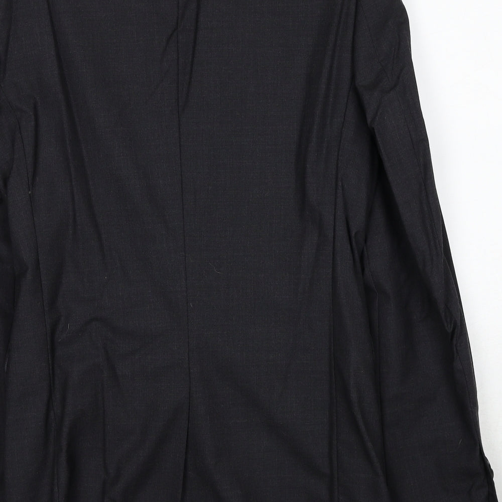 NEXT Mens Black Wool Jacket Suit Jacket Size 38 Regular