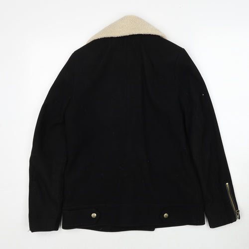 H&M Womens Black Jacket Size 6 Zip