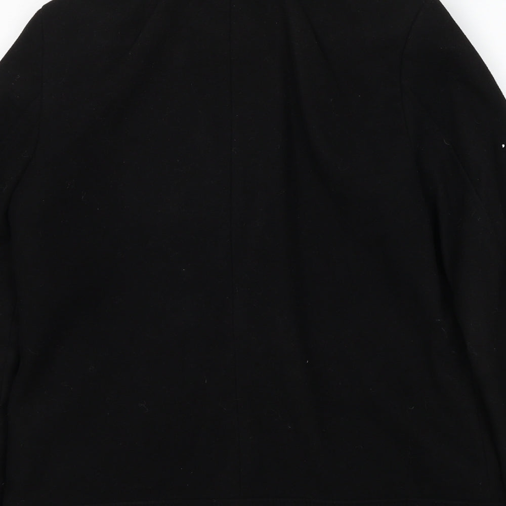 H&M Womens Black Jacket Size 6 Zip