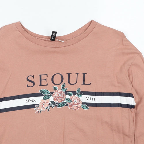 Divided by H&M Womens Beige Cotton Pullover Sweatshirt Size XS Pullover - Seoul