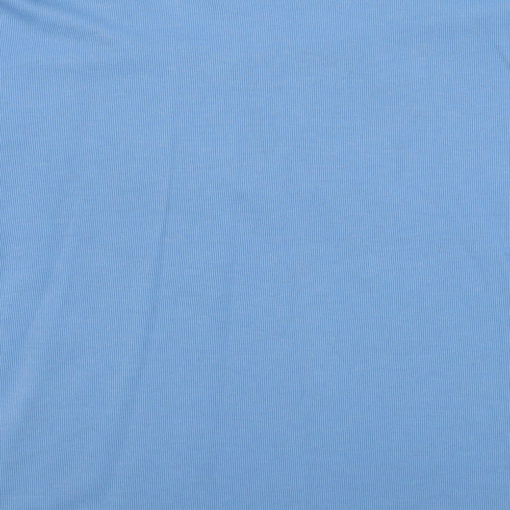 Bonmarché Womens Blue Square Neck Polyester Pullover Jumper Size XL