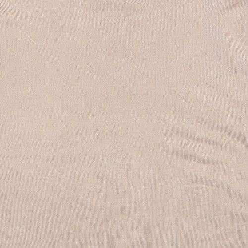 Fay Louise Womens Beige Round Neck Acrylic Pullover Jumper Size M