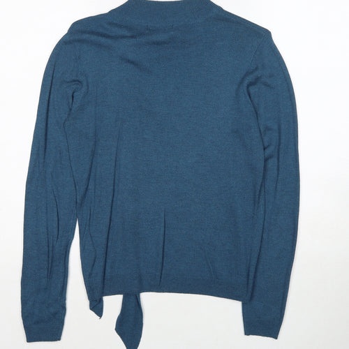 La Redoute Womens Blue V-Neck Acrylic Pullover Jumper Size 6 - Size 6-8