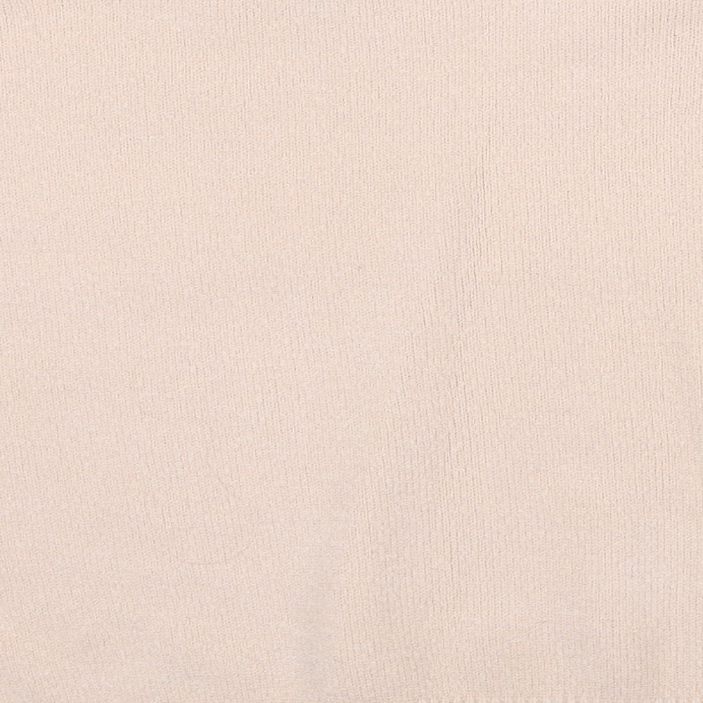 New Look Womens Pink Round Neck Acrylic Pullover Jumper Size L - No Rules