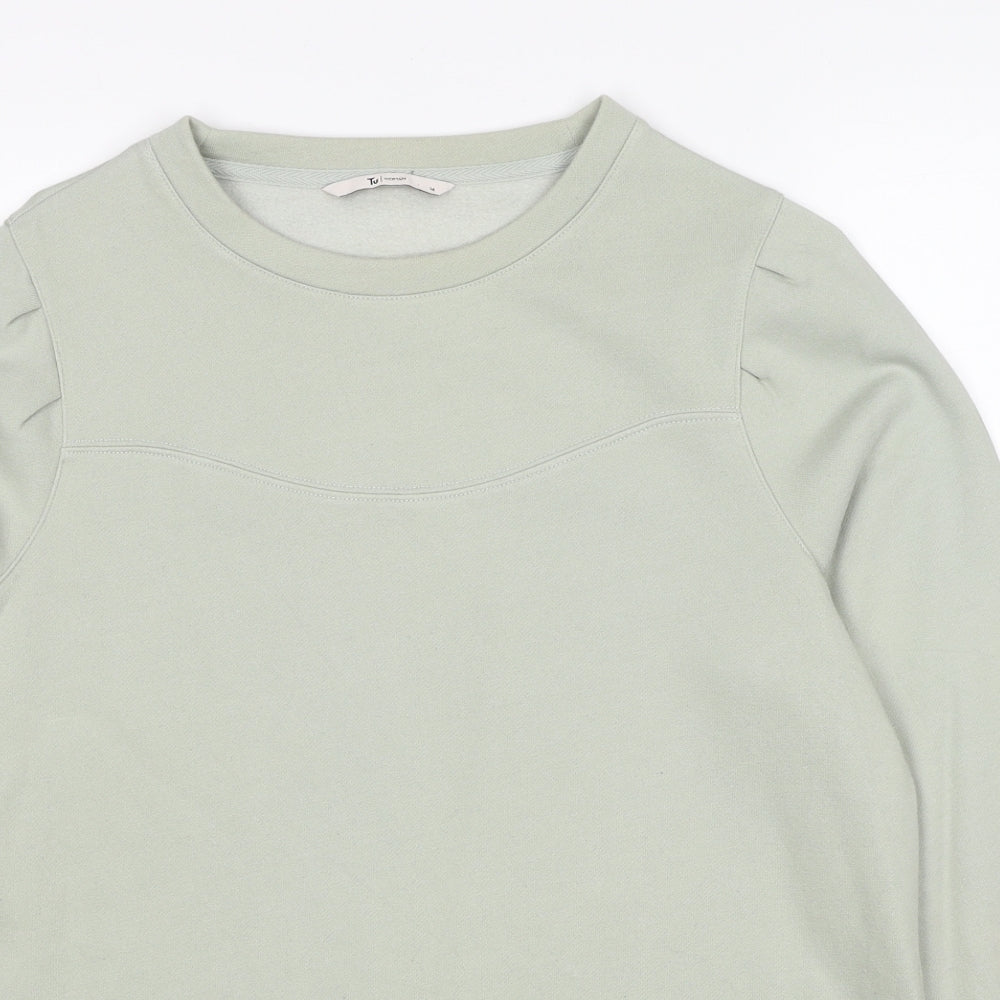 TU Womens Grey Cotton Pullover Sweatshirt Size 14 Pullover