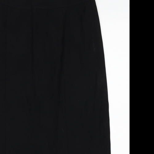 Gerry Weber Womens Black Polyester A-Line Skirt Size 14 Zip