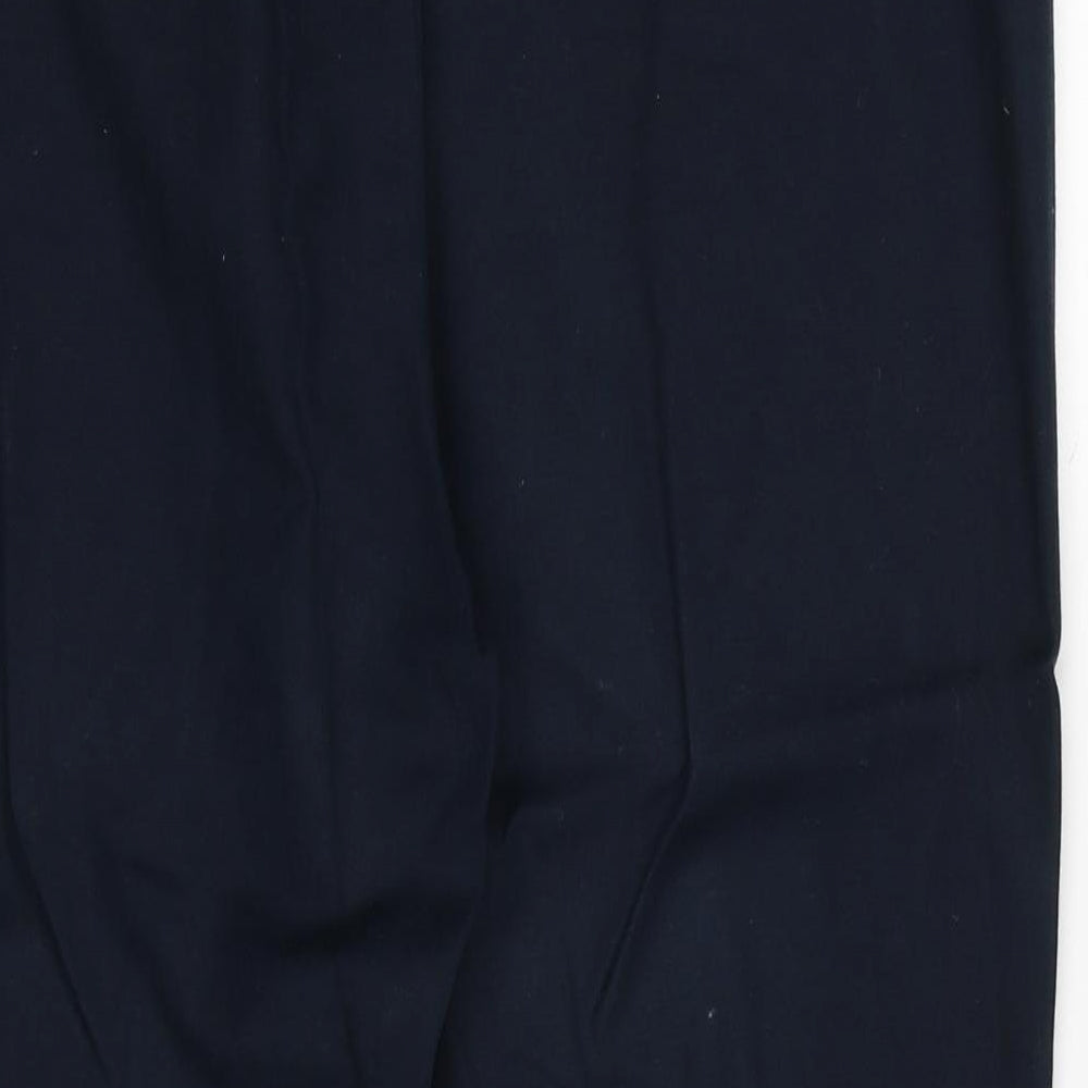 KEW Womens Blue Camel Chino Trousers Size 16 Regular Zip
