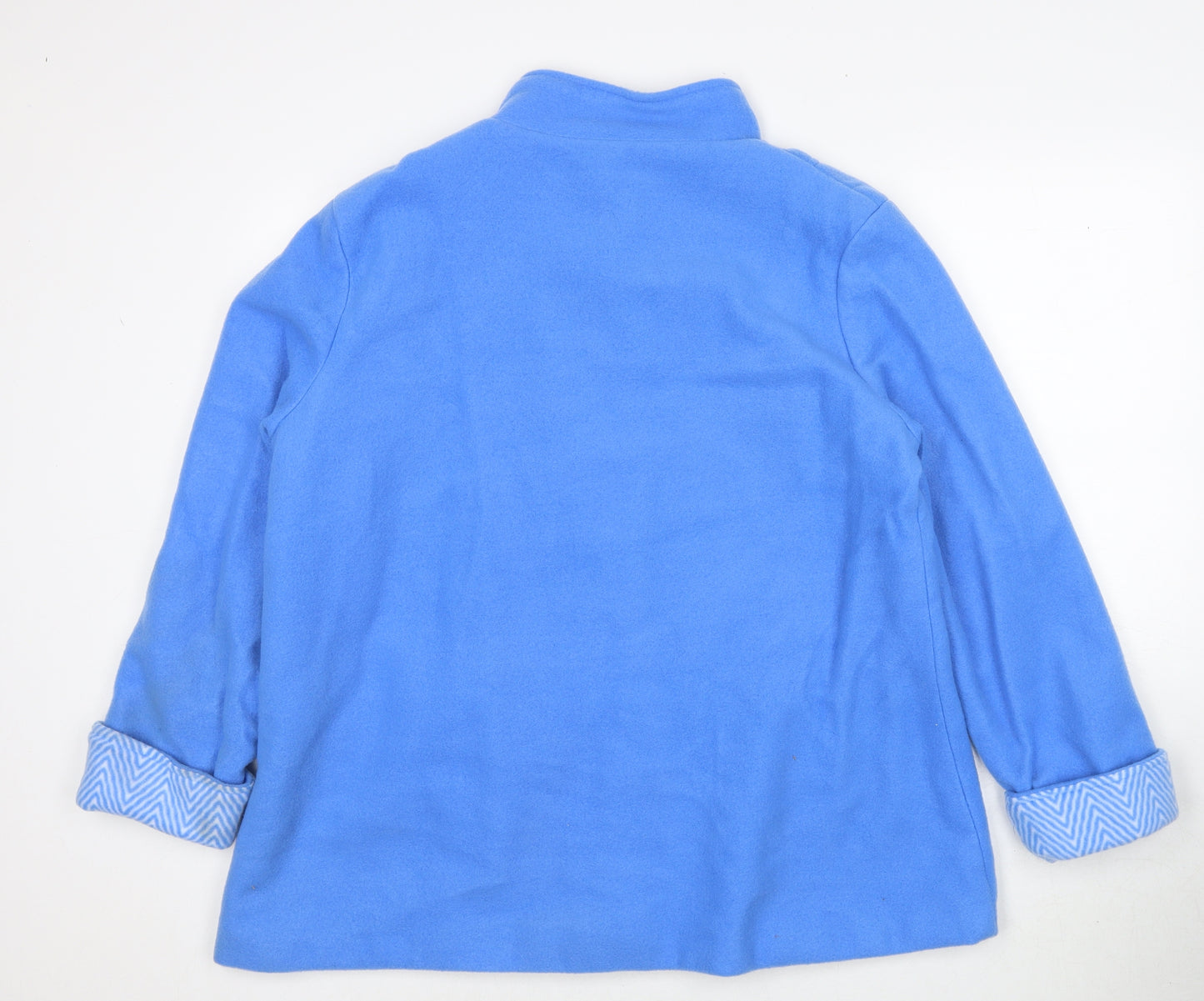 Anne de Lancey Womens Blue Jacket Size L Button