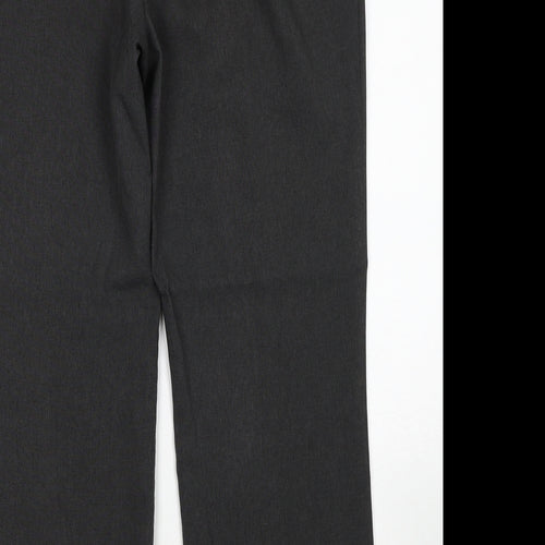 Papaya Womens Grey Polyester Trousers Size 14 Regular Zip