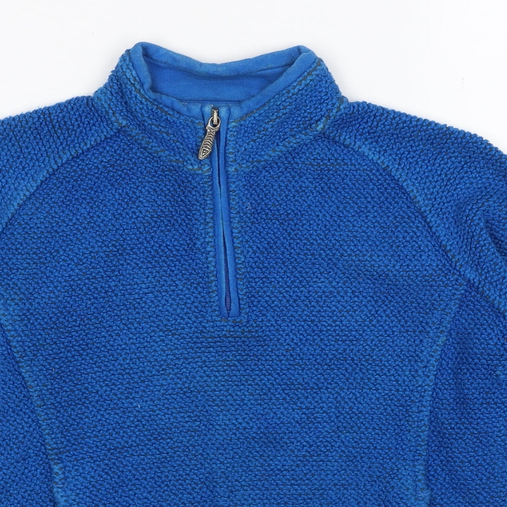 Weird Fish Girls Blue Cotton Pullover Sweatshirt Size 11-12 Years Pullover
