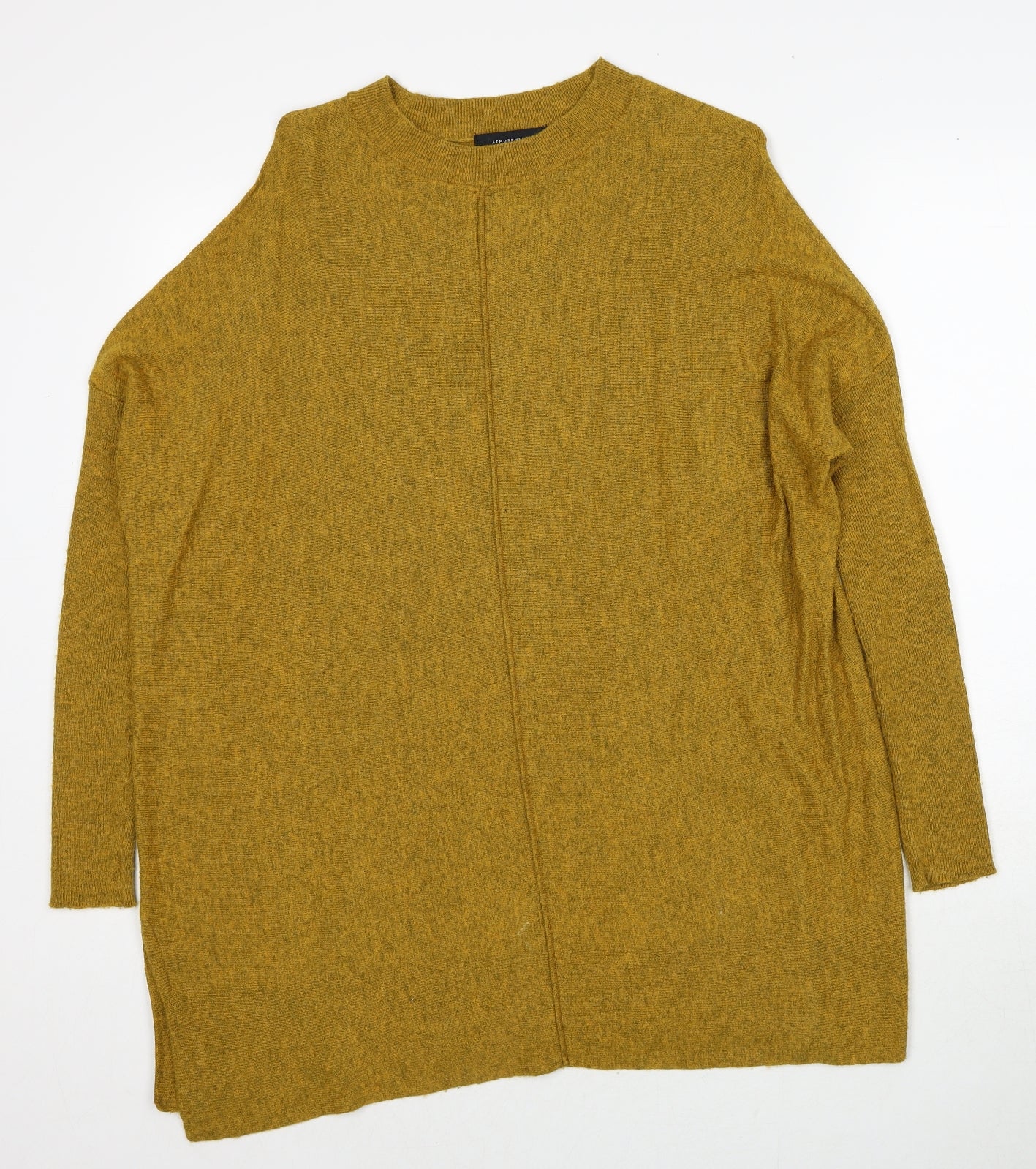 Atmosphere Womens Yellow Round Neck Polyester Pullover Jumper Size 10 - Size 10-12