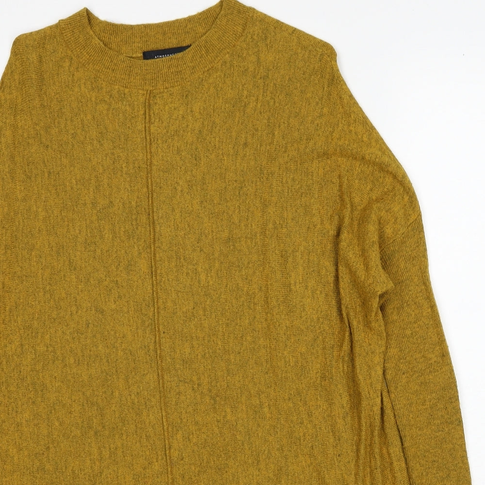 Atmosphere Womens Yellow Round Neck Polyester Pullover Jumper Size 10 - Size 10-12