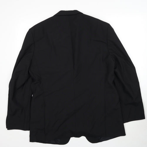 Henry Mens Black Polyester Jacket Suit Jacket Size 44 Regular
