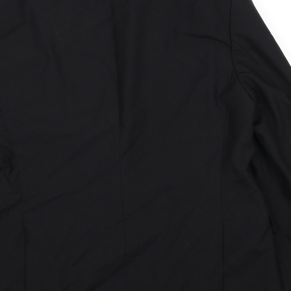 Henry Mens Black Polyester Jacket Suit Jacket Size 44 Regular