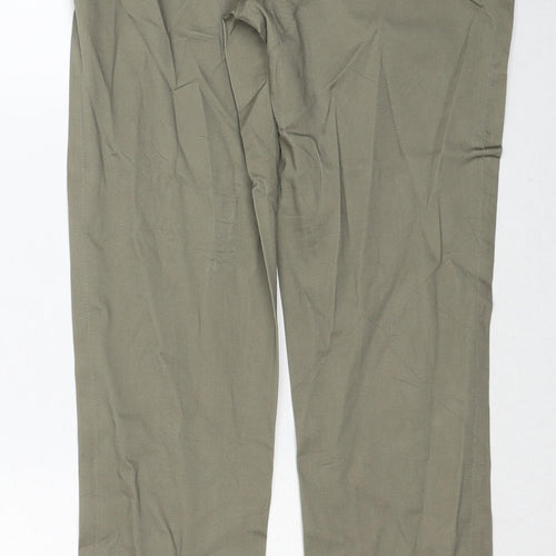 Atmosphere Womens Brown Cotton Trousers Size 8 Regular Zip