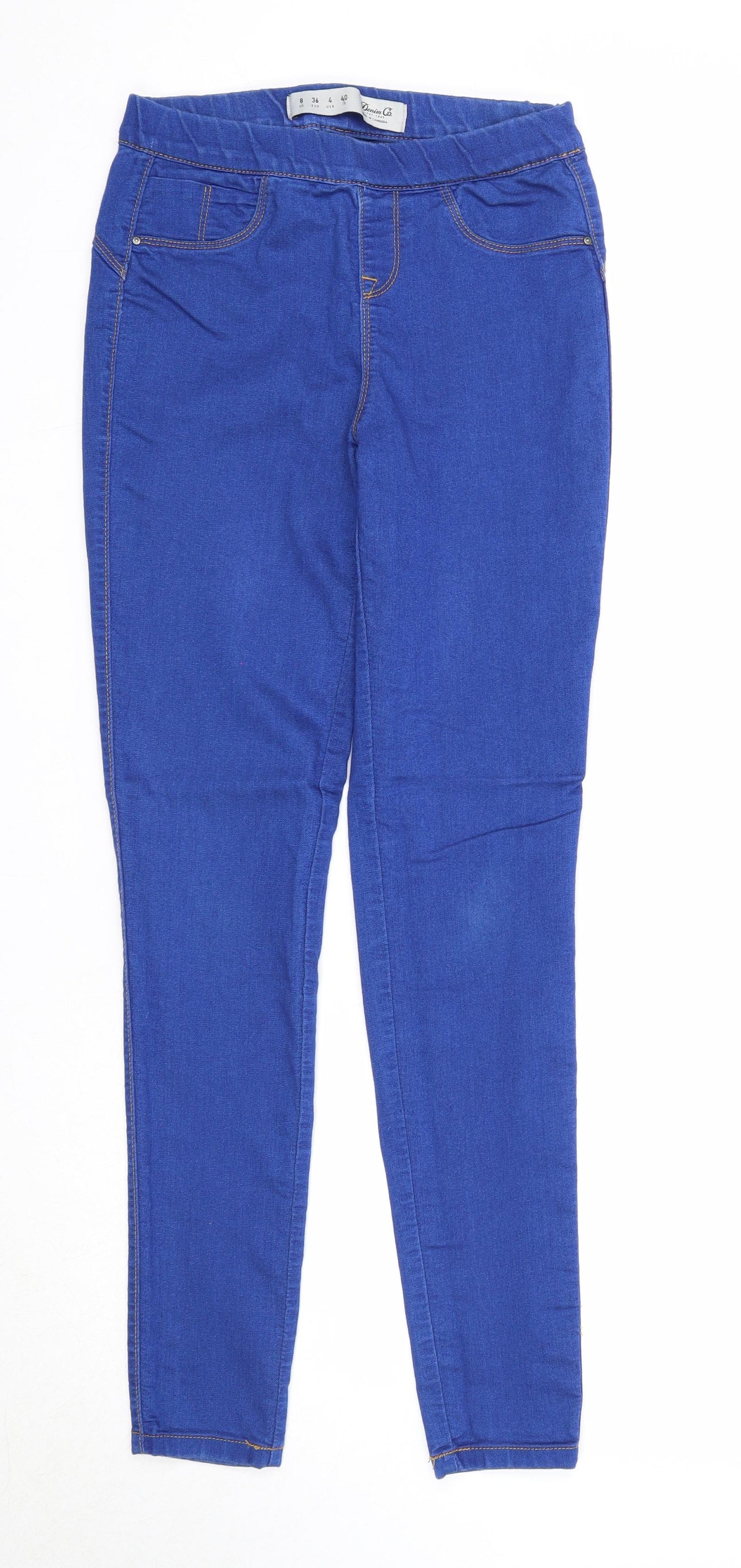 Denim & Co. Womens Blue Cotton Jegging Jeans Size 8 Regular