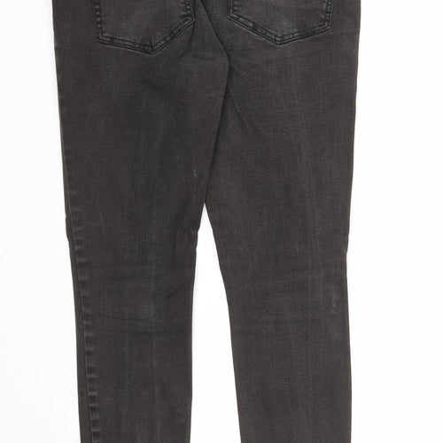 NEXT Womens Black Cotton Skinny Jeans Size 10 Regular Zip