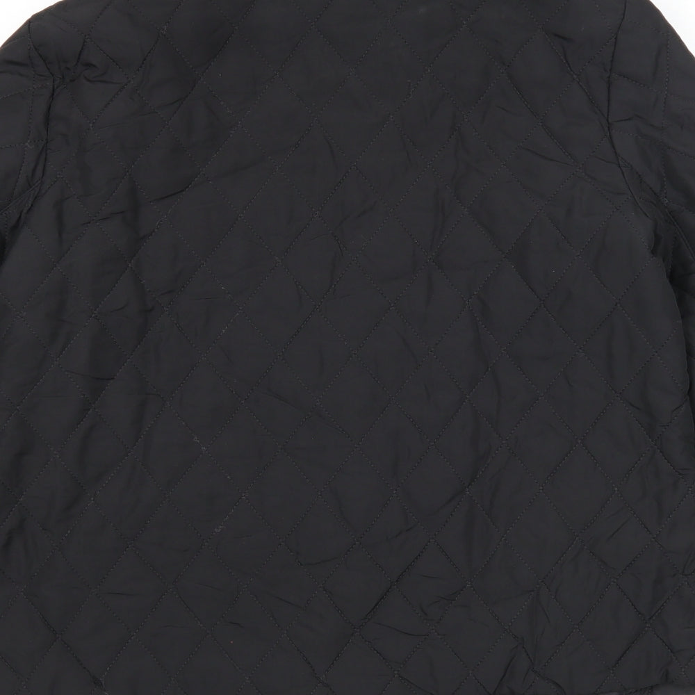 H&M Womens Black Jacket Size 10 Zip