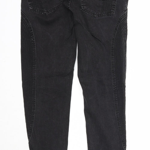 Wear for Love Womens Black Cotton Skinny Jeans Size 10 Regular Zip