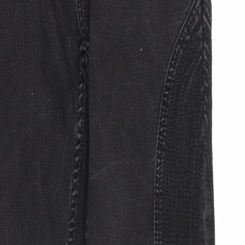 Wear for Love Womens Black Cotton Skinny Jeans Size 10 Regular Zip