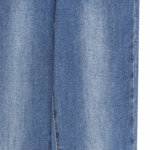 Preworn Womens Blue Cotton Skinny Jeans Size 29 in Regular Zip
