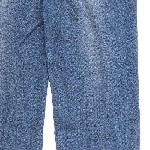 Preworn Womens Blue Cotton Skinny Jeans Size 29 in Regular Zip