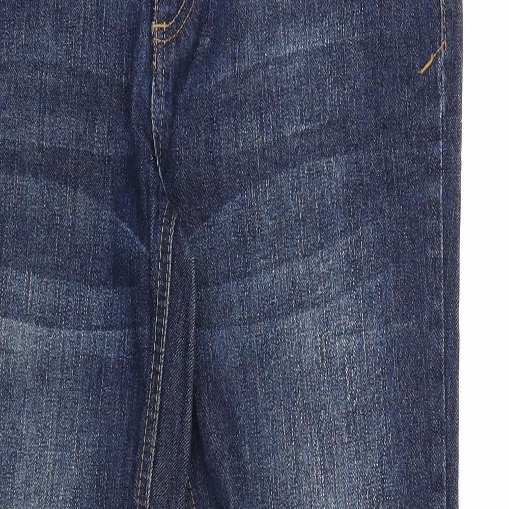 Street One Womens Blue Cotton Straight Jeans Size 31 in Regular Zip