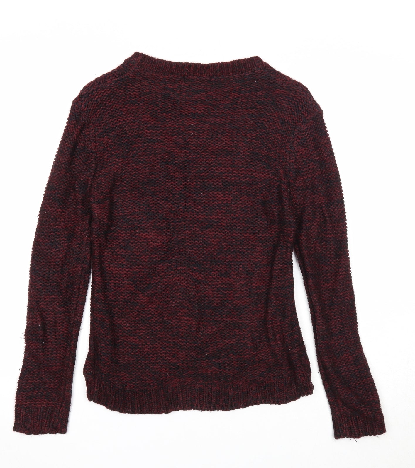 Therapy Womens Purple Round Neck Acrylic Pullover Jumper Size S