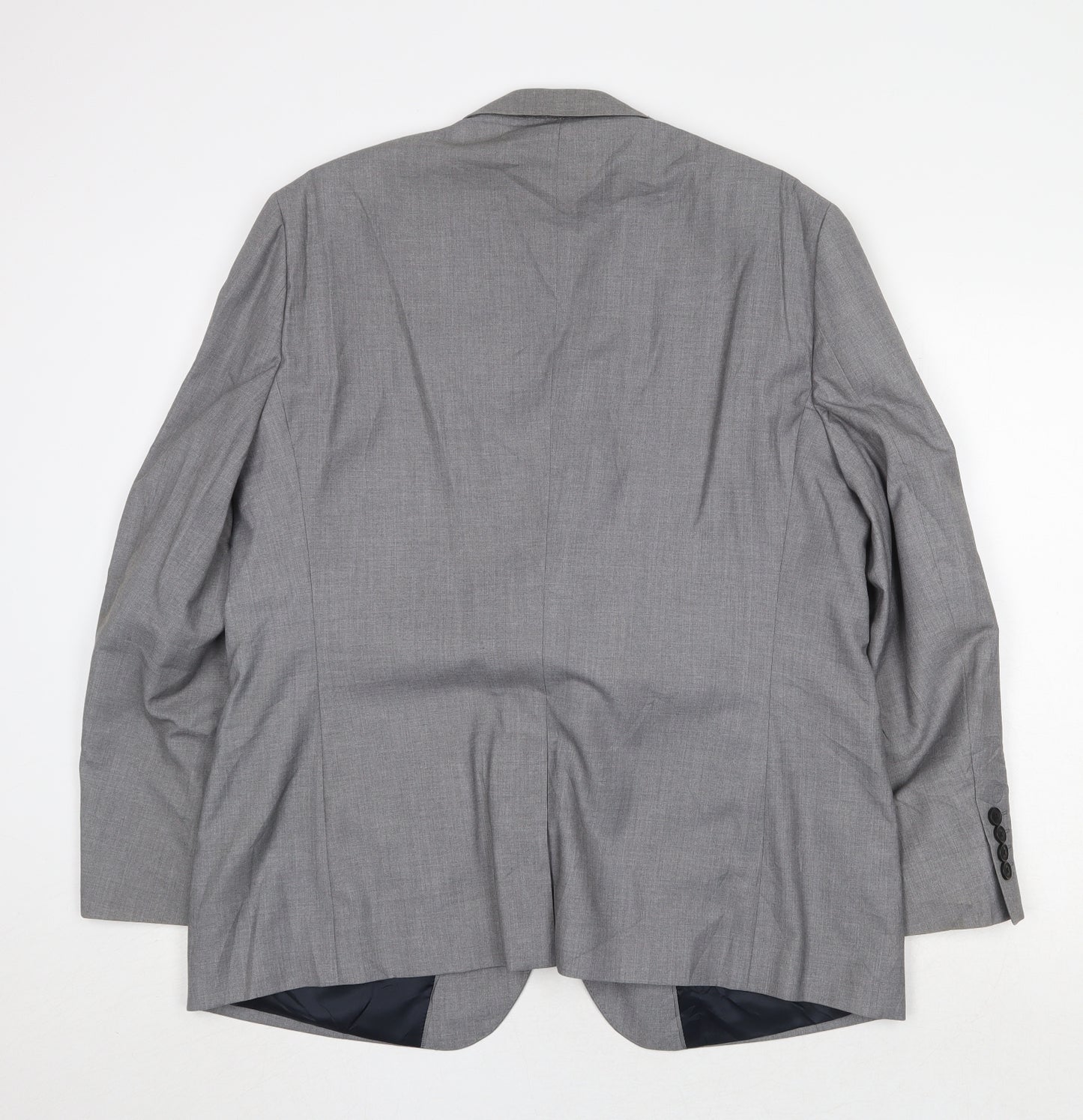 Tailor & Cutter Mens Grey Polyester Jacket Suit Jacket Size 44 Regular