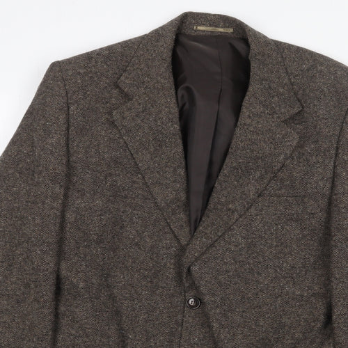 Lavie Mens Grey Wool Jacket Blazer Size 40 Regular