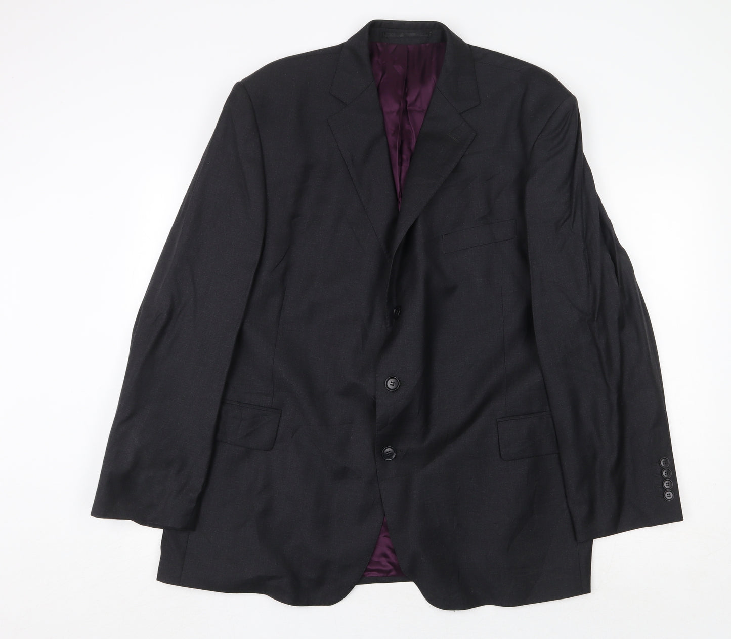 Austin Reed Mens Grey Wool Jacket Suit Jacket Size 48 Regular