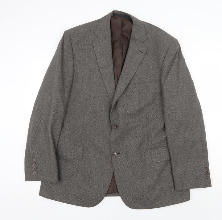Marks and Spencer Mens Grey Polyester Jacket Suit Jacket Size 44 Regular