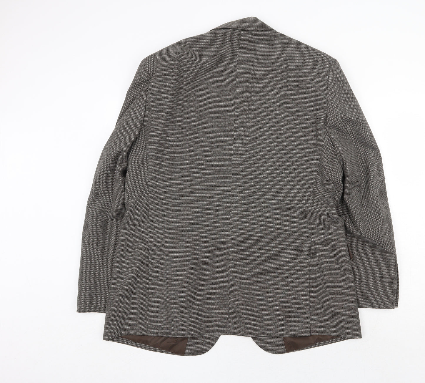 Marks and Spencer Mens Grey Polyester Jacket Suit Jacket Size 44 Regular