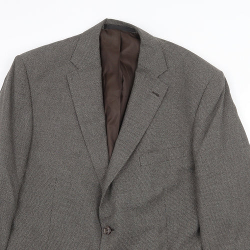 Marks and Spencer Mens Grey Polyester Jacket Suit Jacket Size 44 Regular