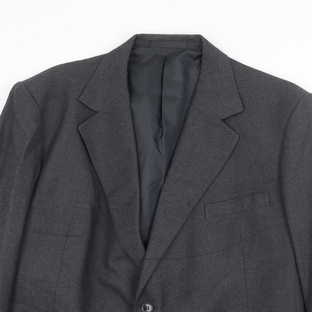 Hornes London Mens Grey Wool Jacket Suit Jacket Size 46 Regular