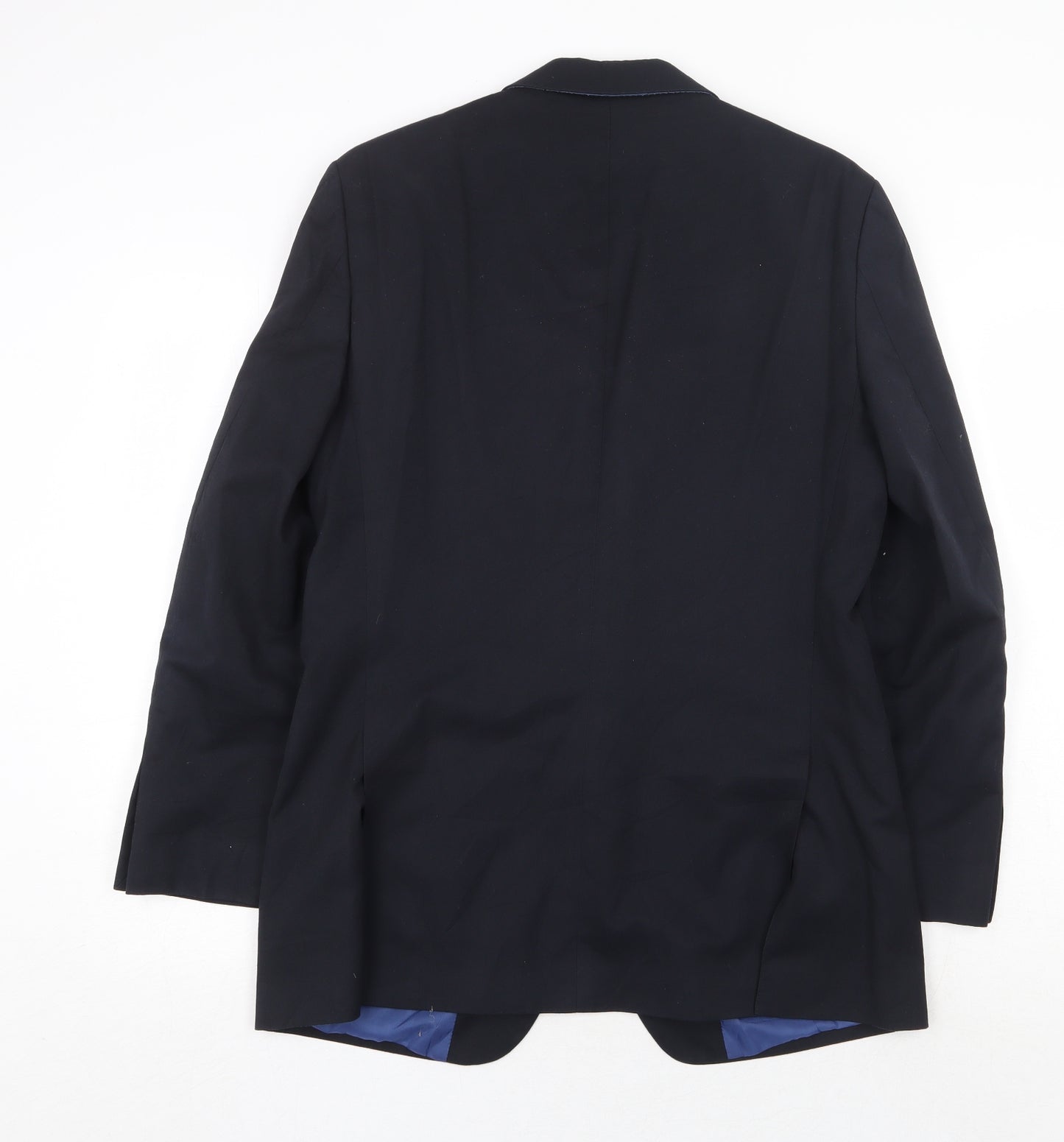 Marks and Spencer Mens Blue Polyester Jacket Suit Jacket Size 38 Regular