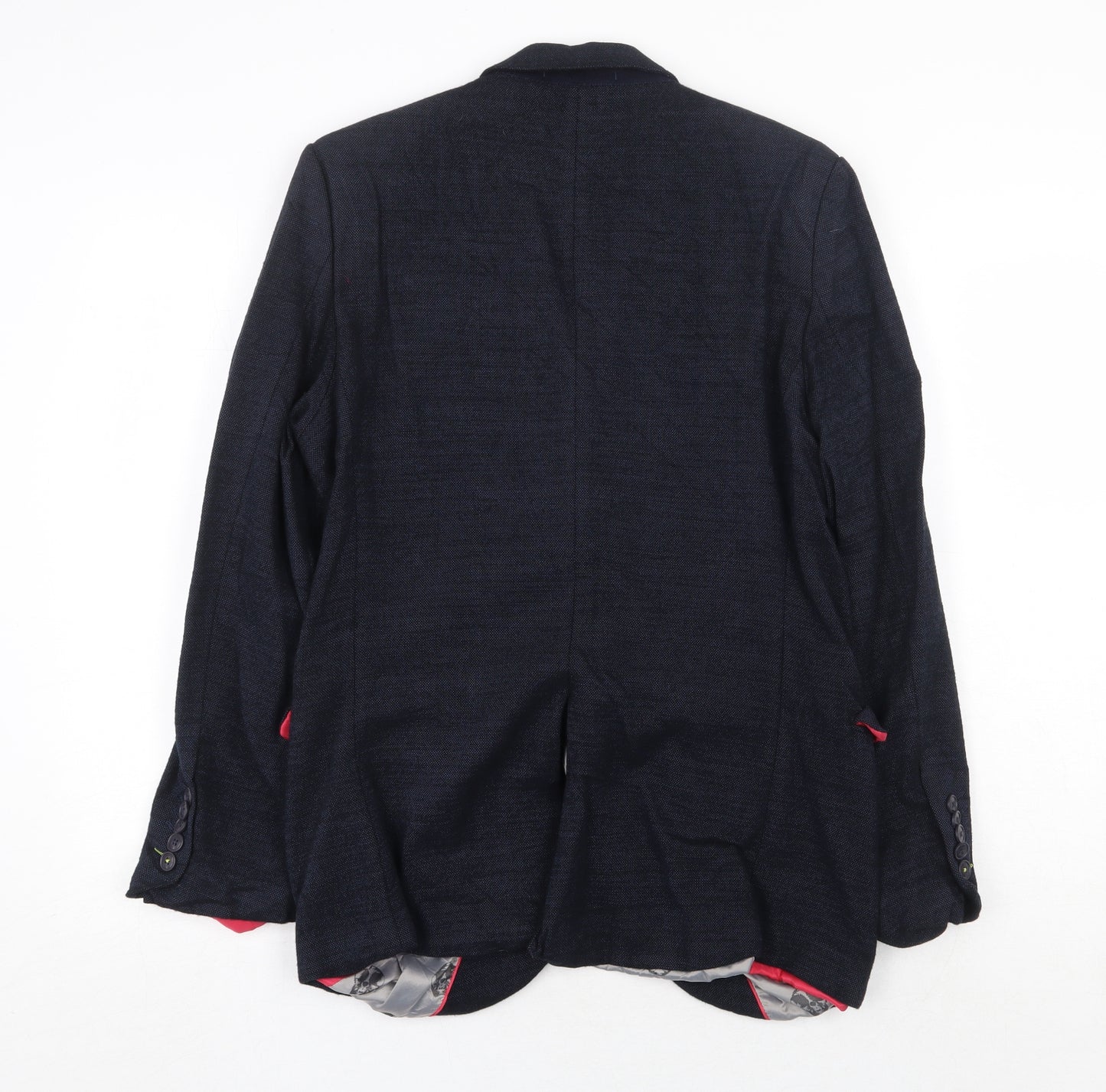 Noose & Monkey Womens Blue Jacket Size 14 Button